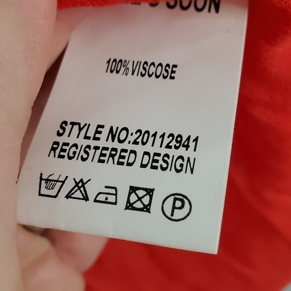 Anthropologie Size Small Coral Tank with Cutout Designs - Picture 3 of 4